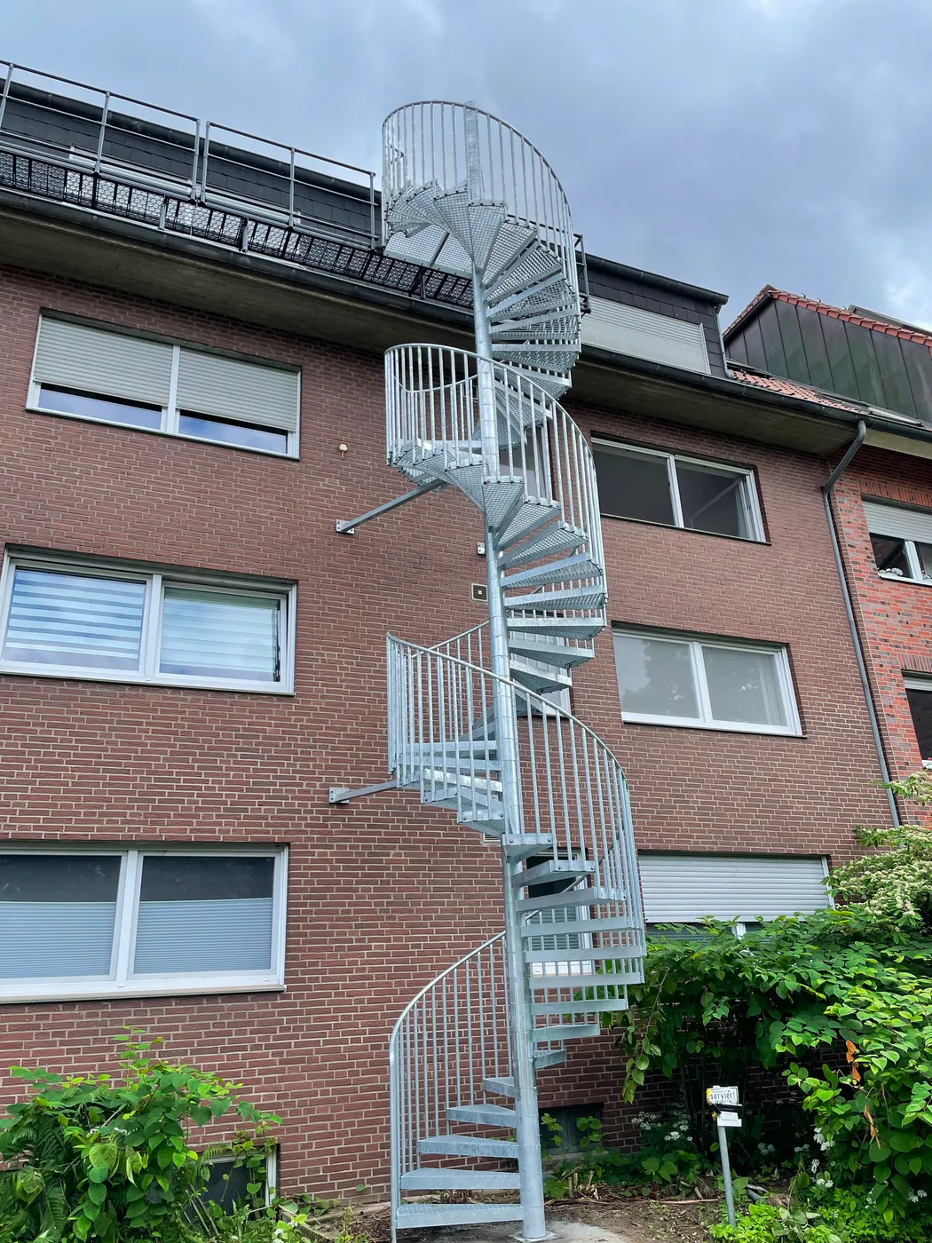 Spindeltreppe aus Stahl